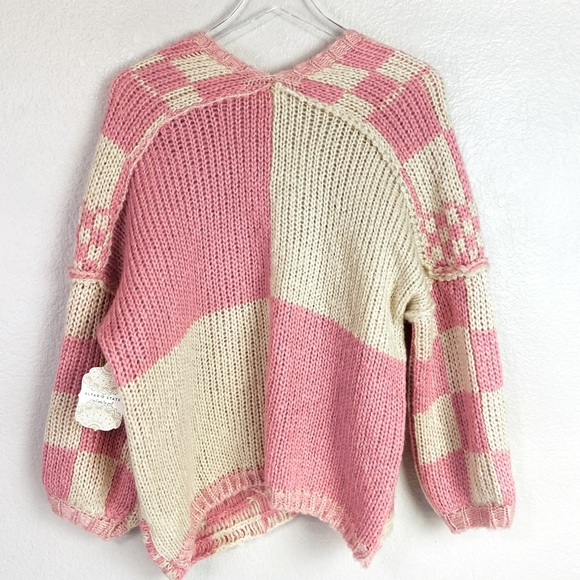 Altar’d State Shannon Chunky Checked Cardigan Size S/M - Picture 4 of 7